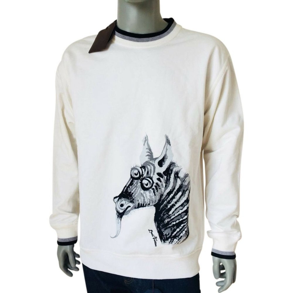New Authentic Louis Vuitton Chapman Zebra Sweater